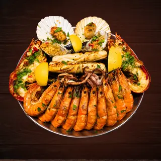 Seafood Grill for Two with One Lobster